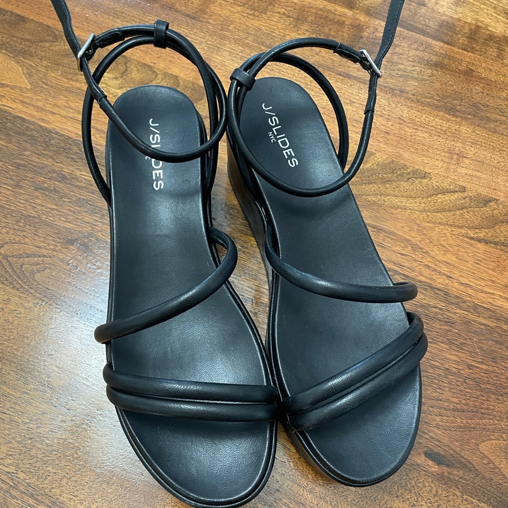 Black Jslide Sandals size 10